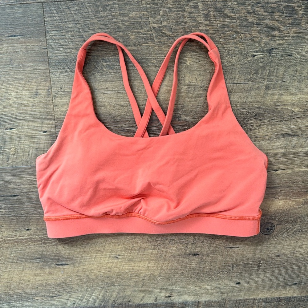 Lululemon Orange Sports Bra - Size 6